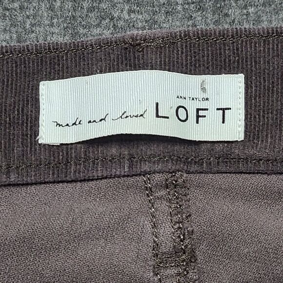 Loft Womens Jeans 6 Brown Corduroy Modern Skinny Slim Straight Casual Work - Picture 5 of 10